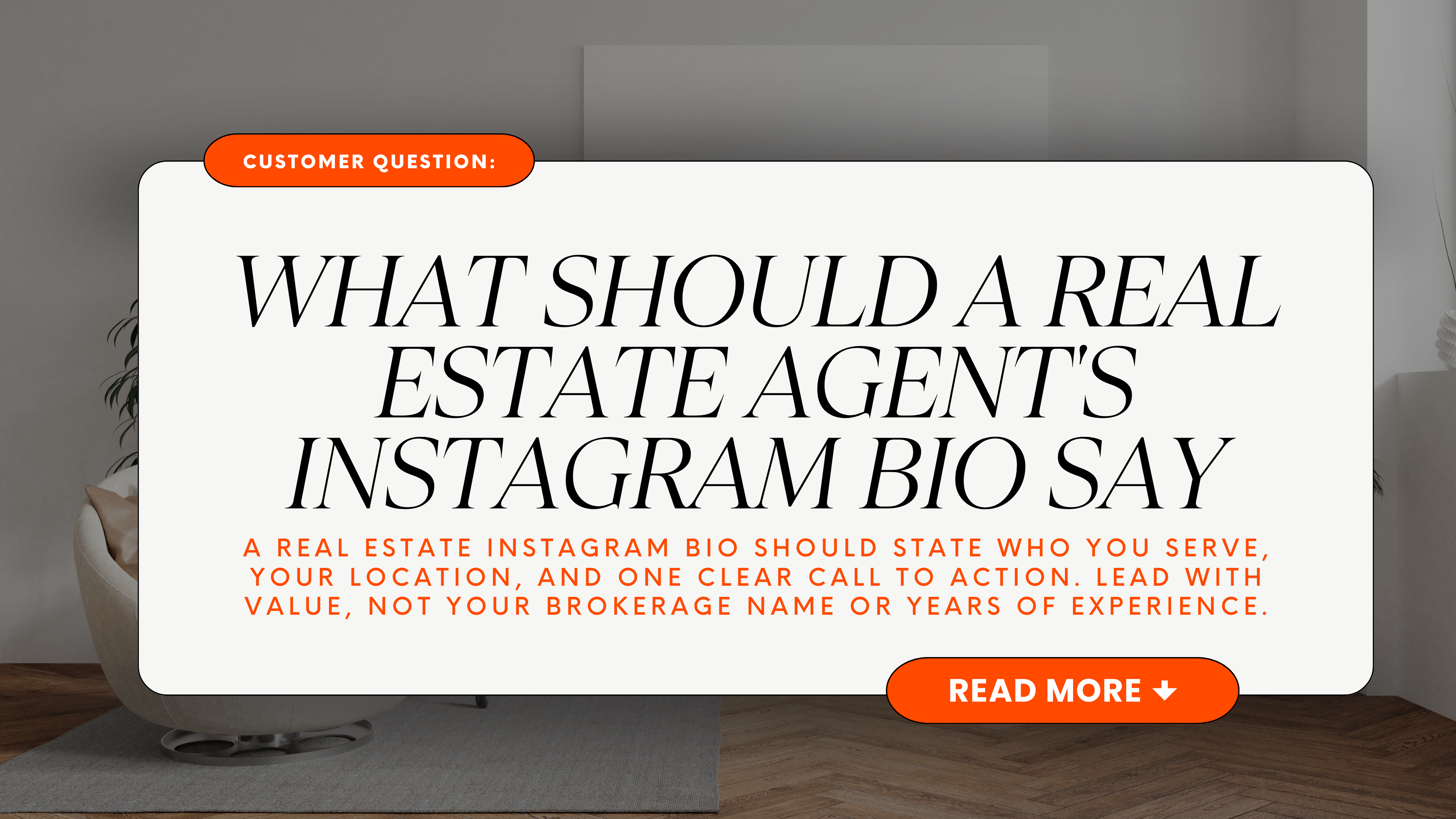 What Should a Real Estate Agent's Instagram Bio Say