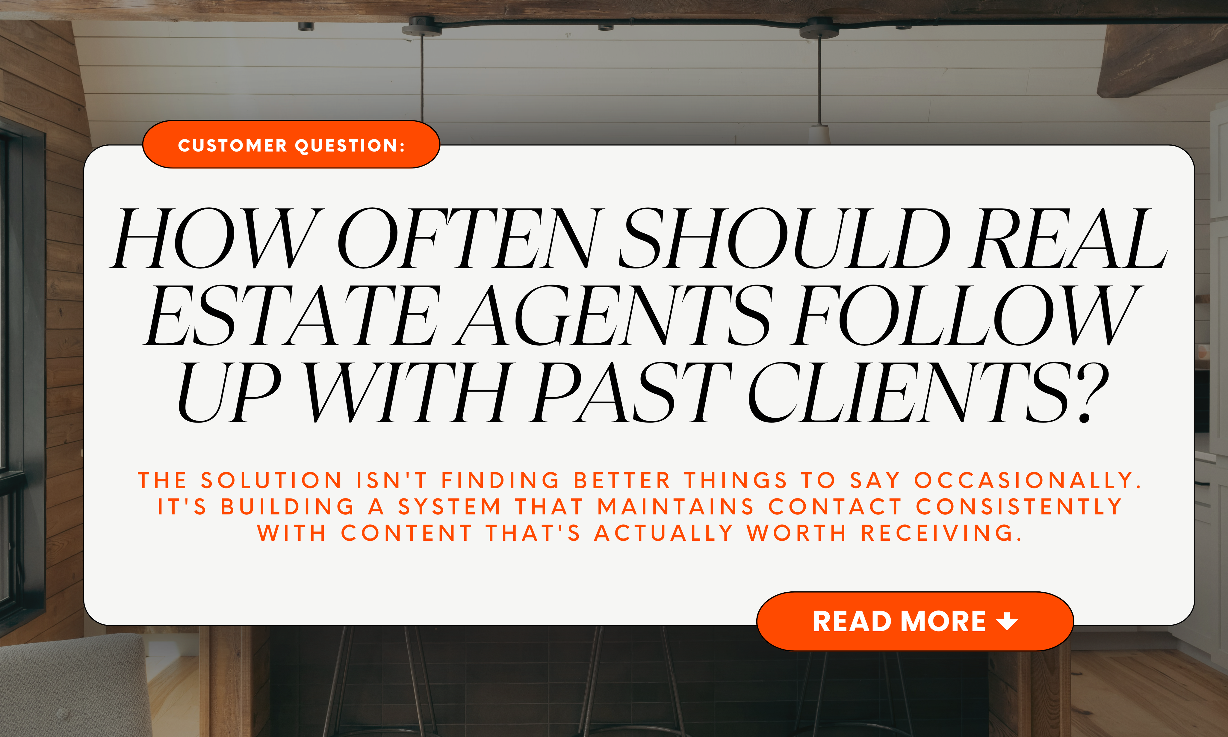 How Often Should Real Estate Agents Follow Up With Past Clients?