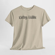 Listing Baddie Gothic Script White T-Shirt