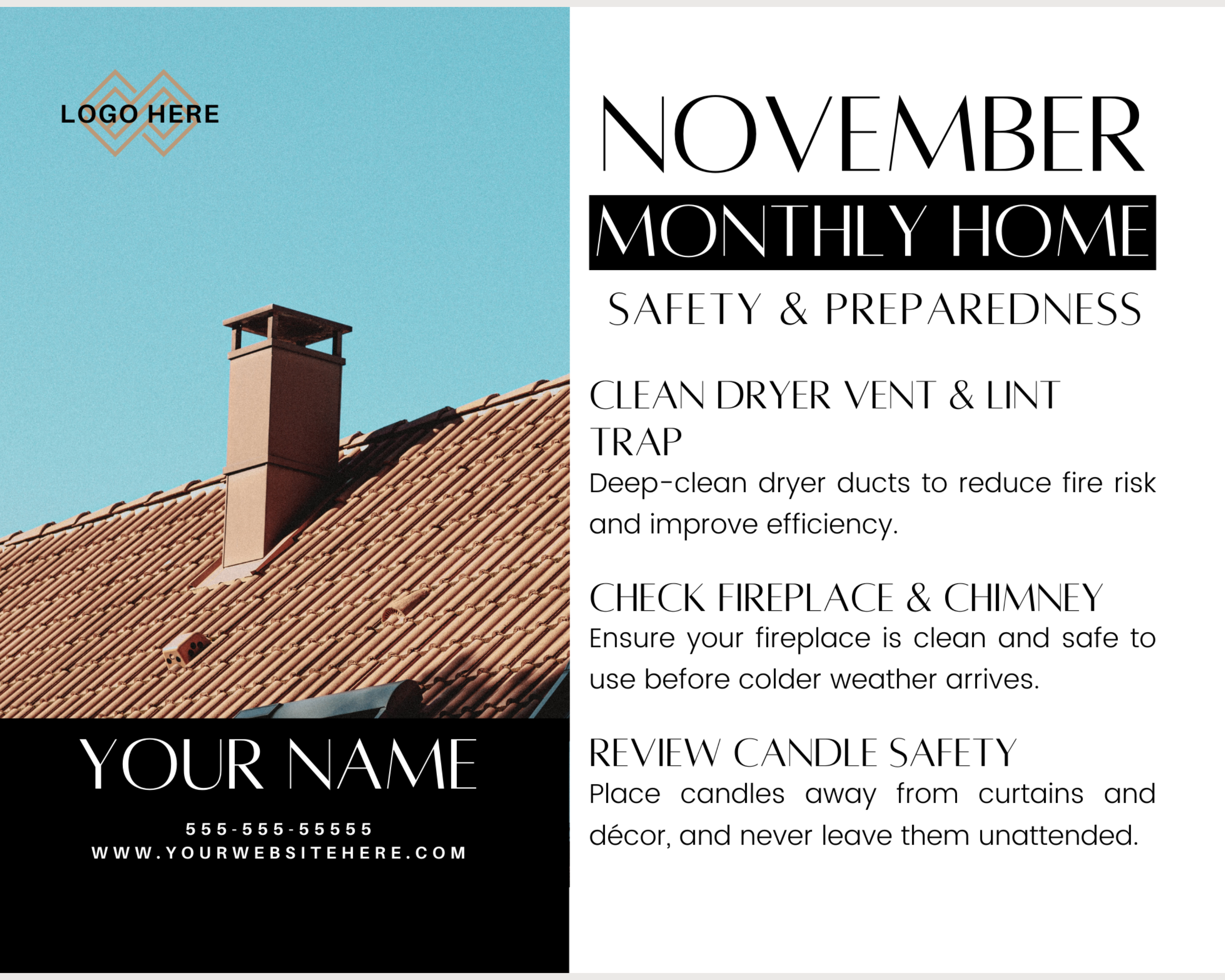 Home Safety Calendar Style 2