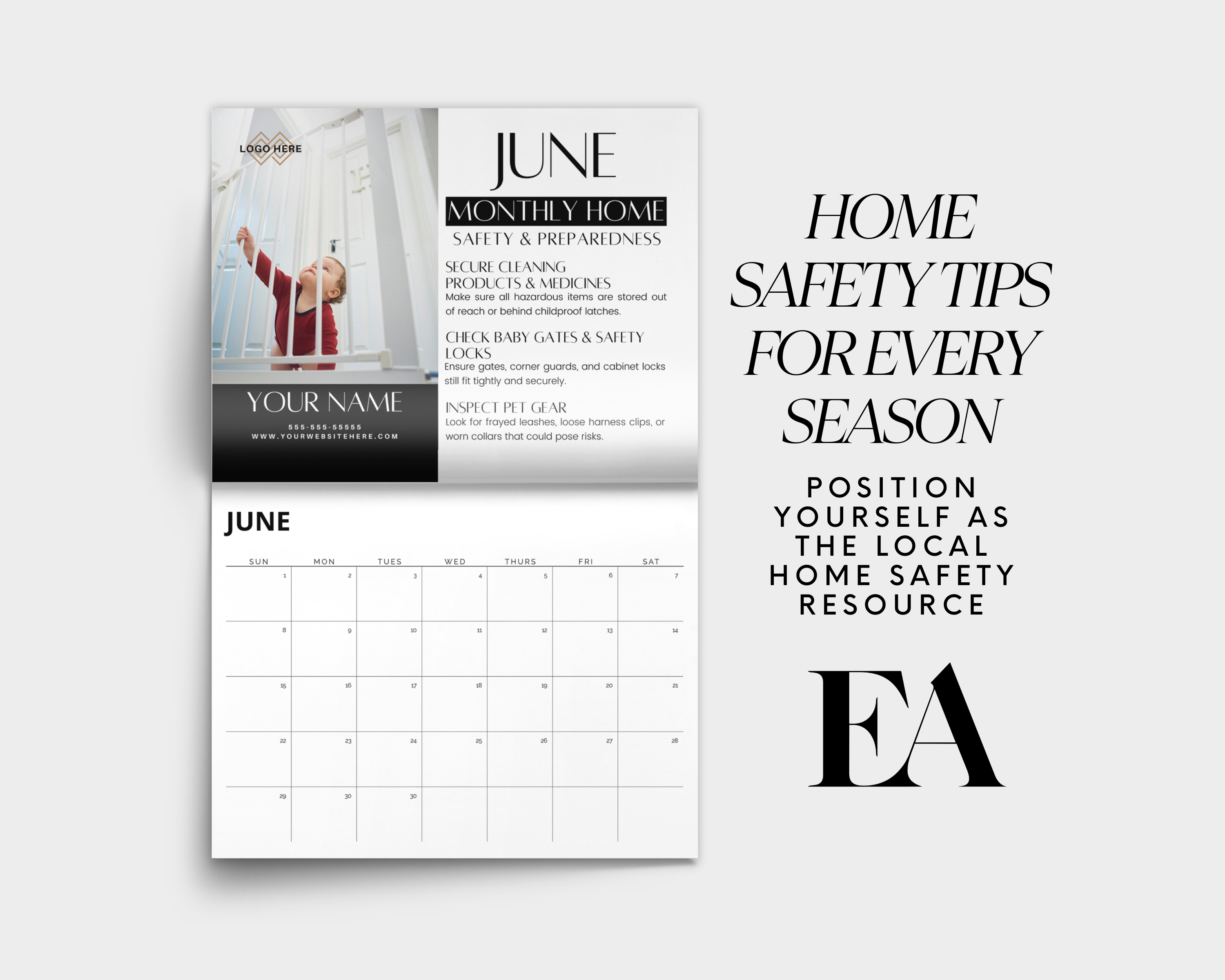 Home Safety Calendar Style 2
