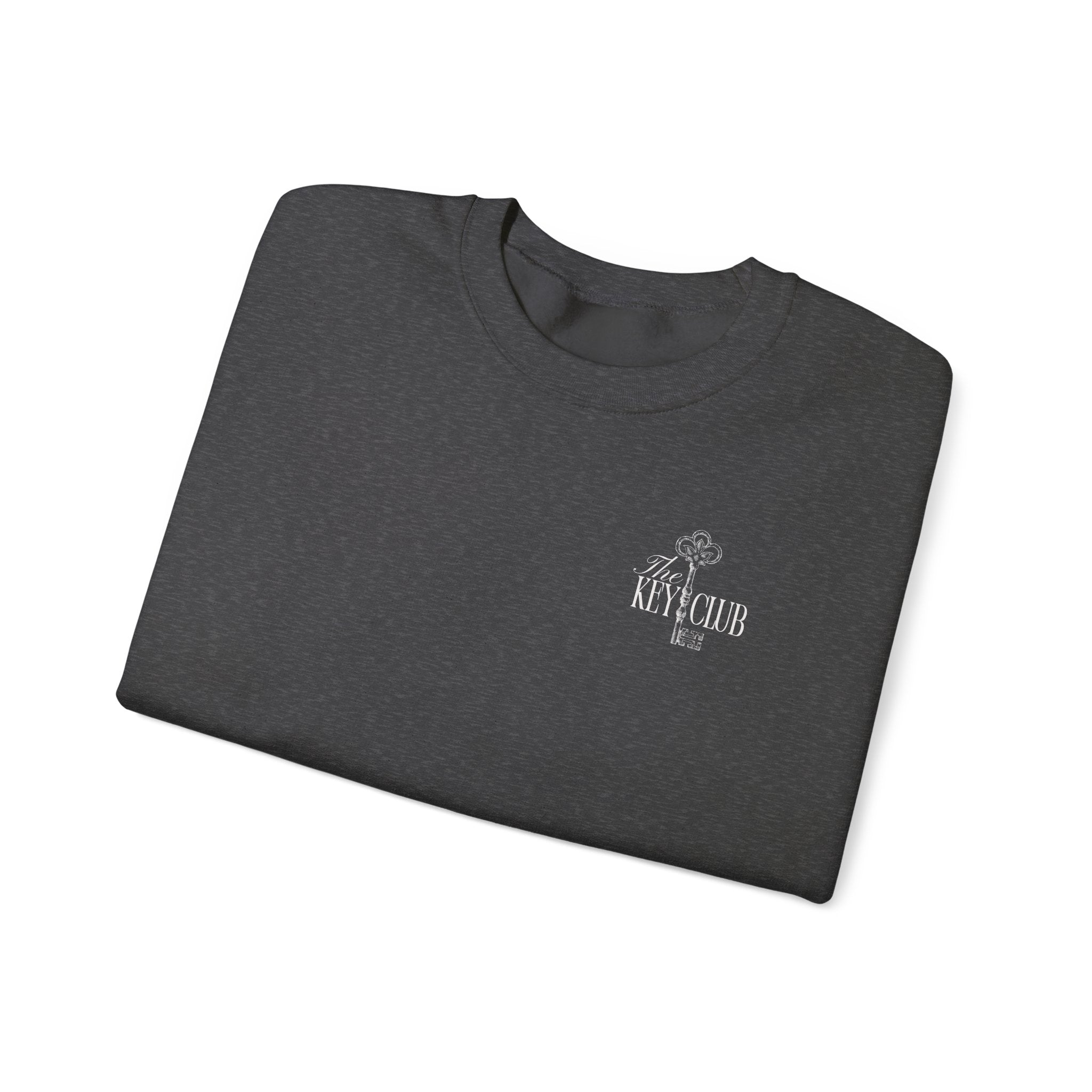 Key Club Vintage Key Crewneck Sweatshirt With Sleeves