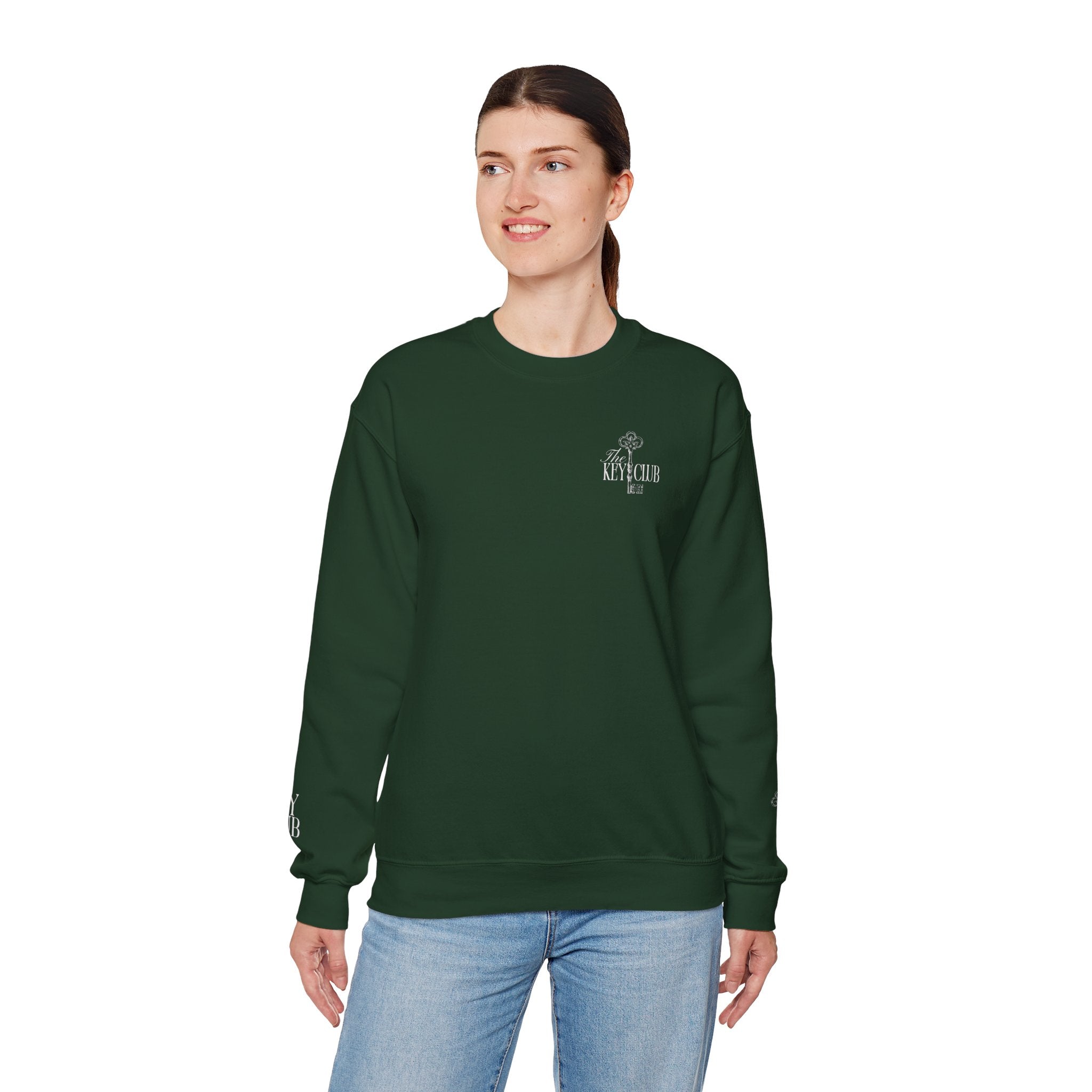 Key Club Vintage Key Crewneck Sweatshirt With Sleeves