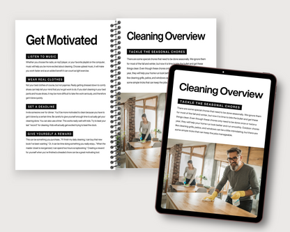 Spring Cleaning Guide, Cleaning Checklist, Real Estate Cleaning Schedule, Cleaning Planner, Homeowner Guide, Cleaning Workbook Realtor Flyer