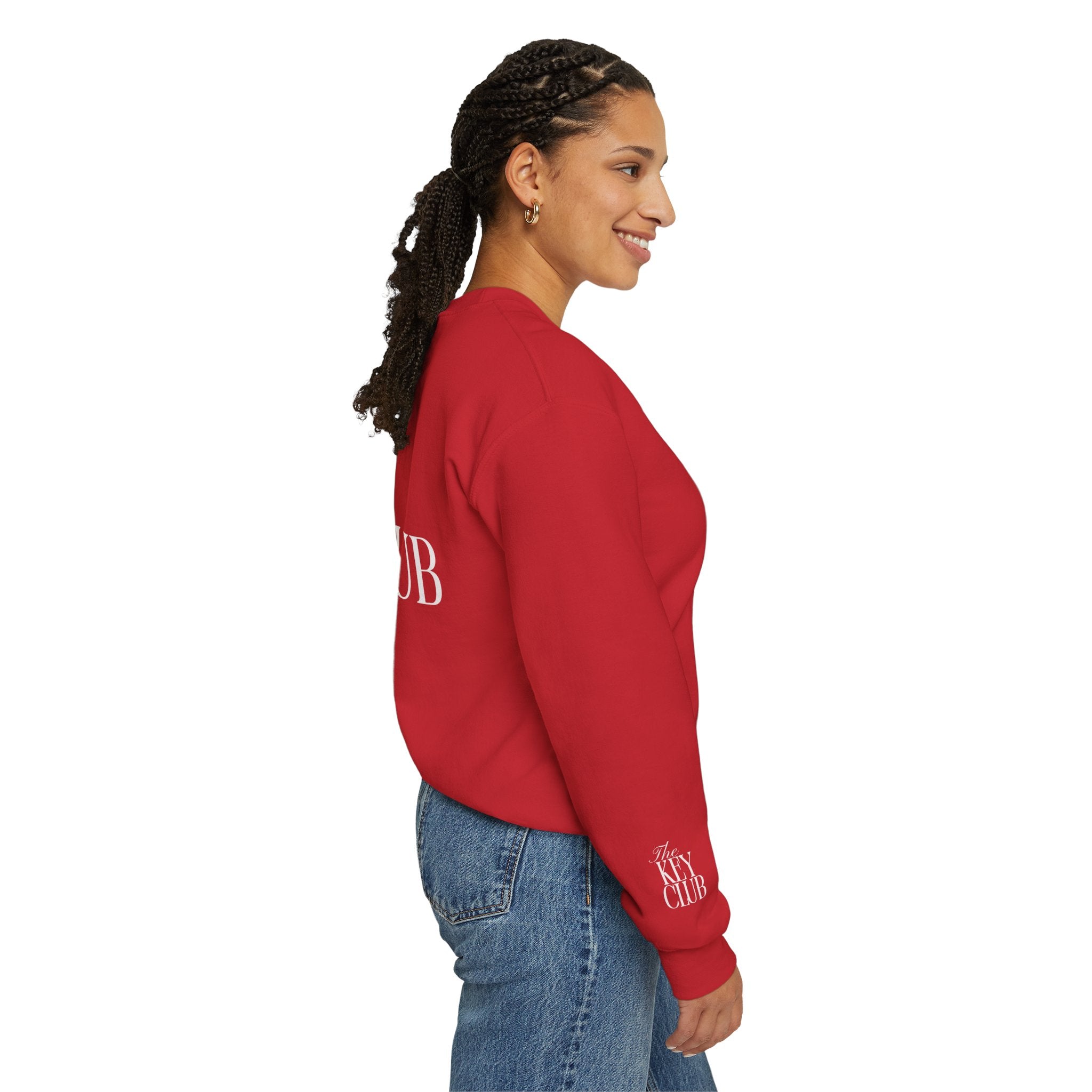 Key Club Vintage Key Crewneck Sweatshirt With Sleeves
