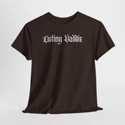 Listing Baddie Gothic Script White T-Shirt