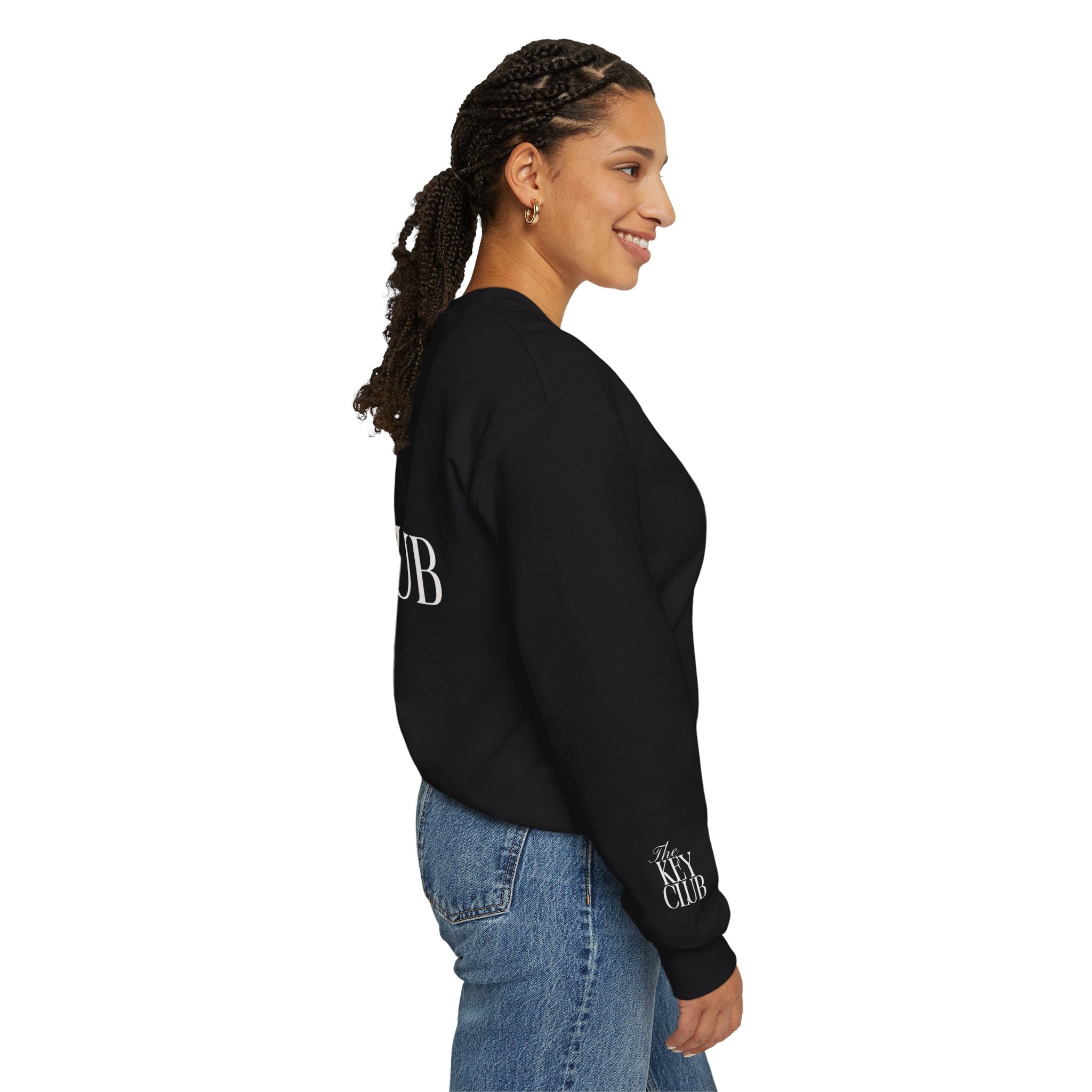 Key Club Vintage Key Crewneck Sweatshirt With Sleeves