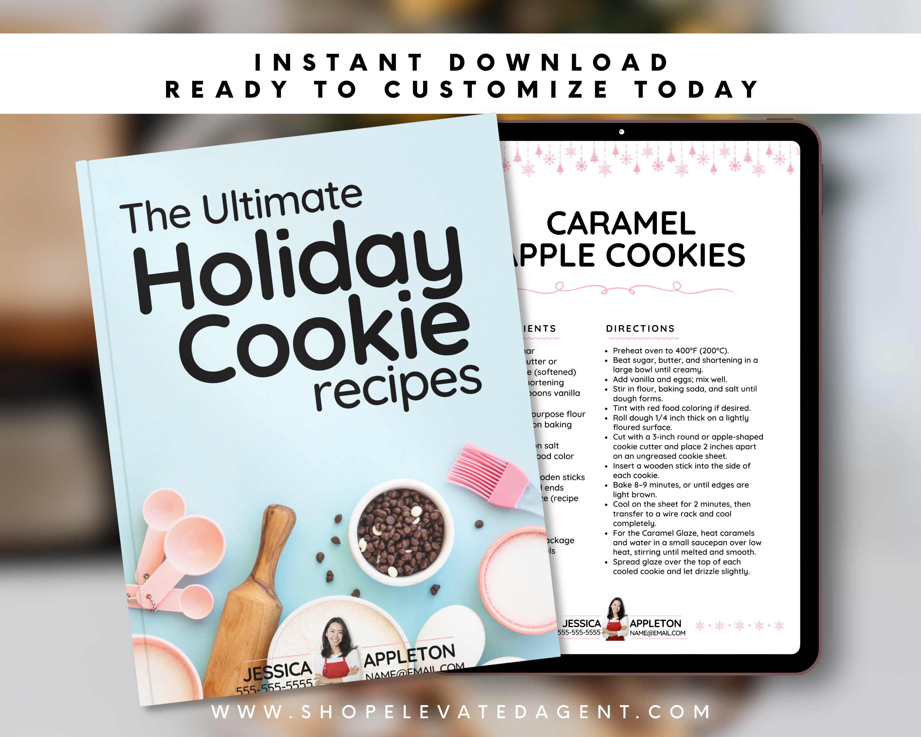 Holiday Cookie Cookbook Template