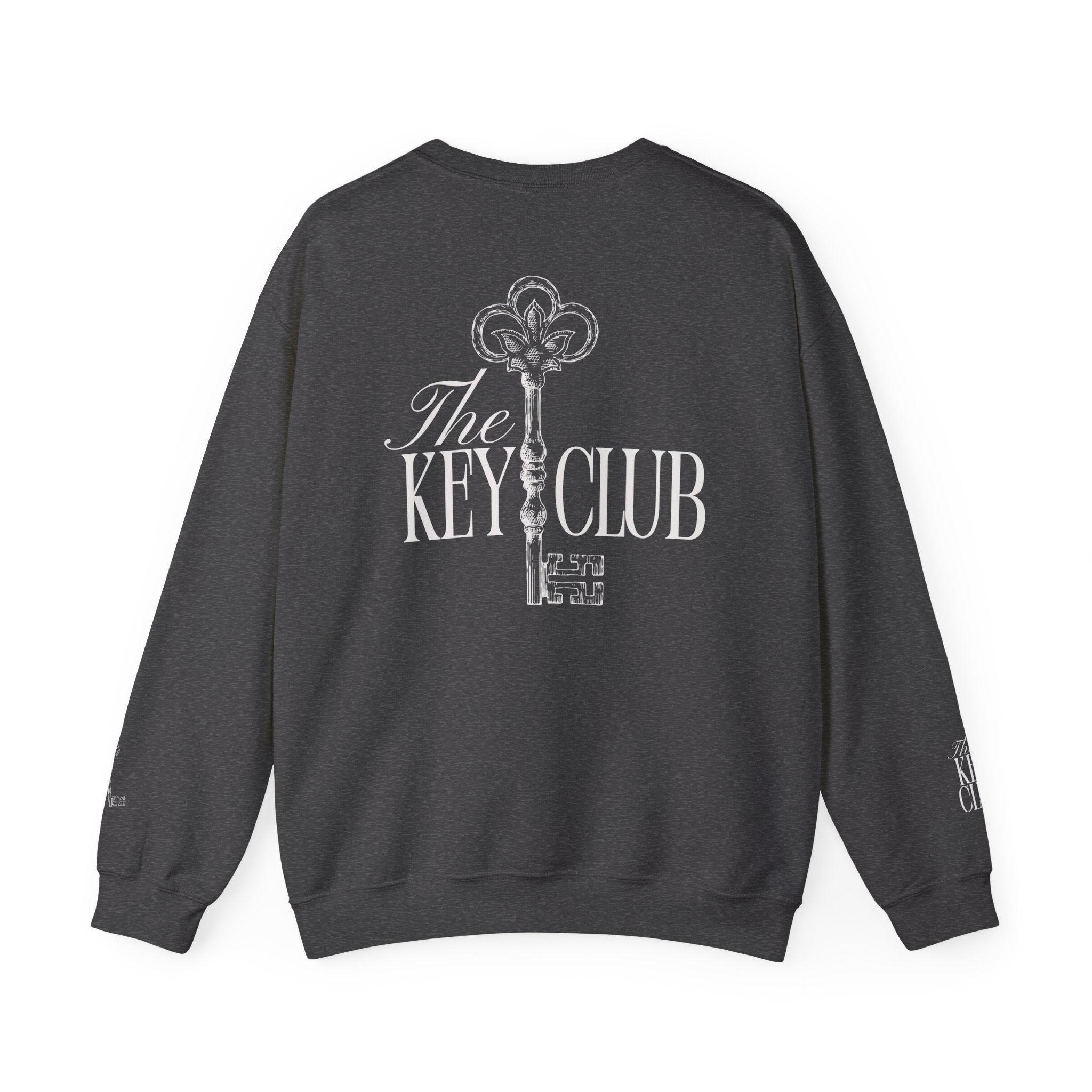 Key Club Vintage Key Crewneck Sweatshirt With Sleeves