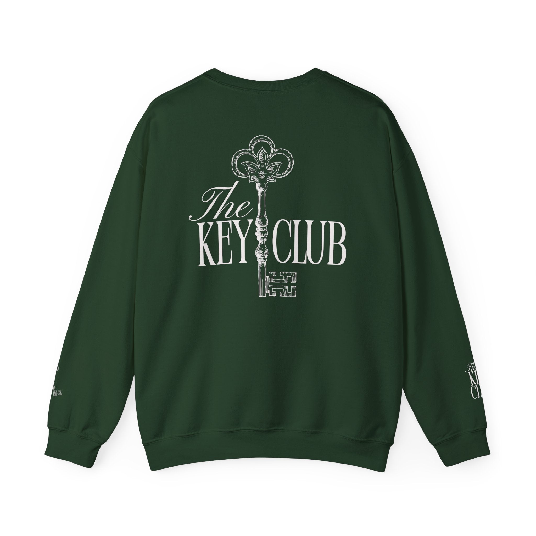 Key Club Vintage Key Crewneck Sweatshirt With Sleeves