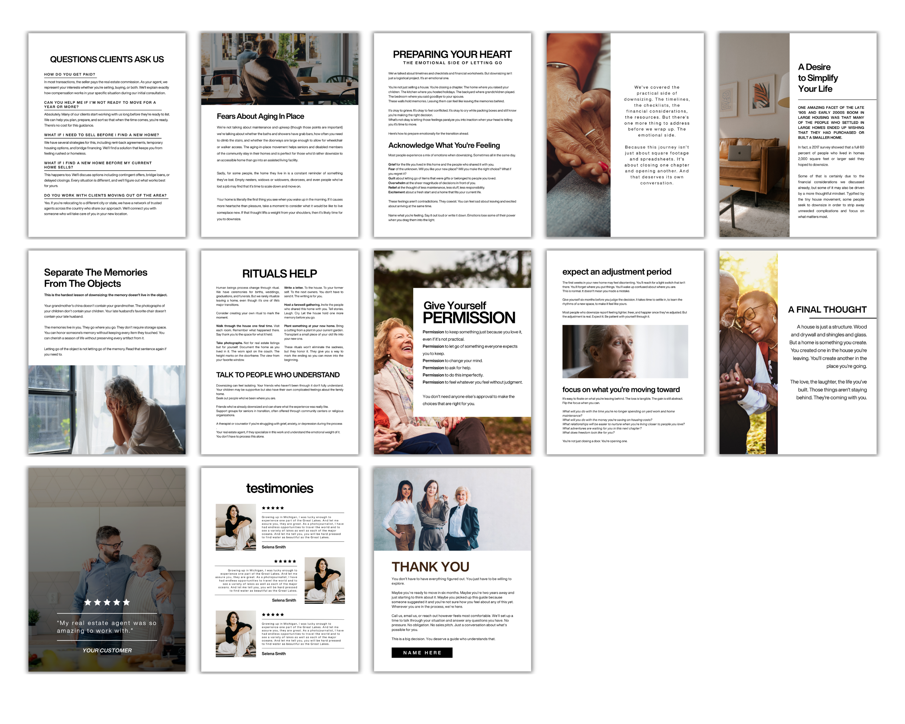Downsizing Guide - Classic Design Style - Real Estate Templates