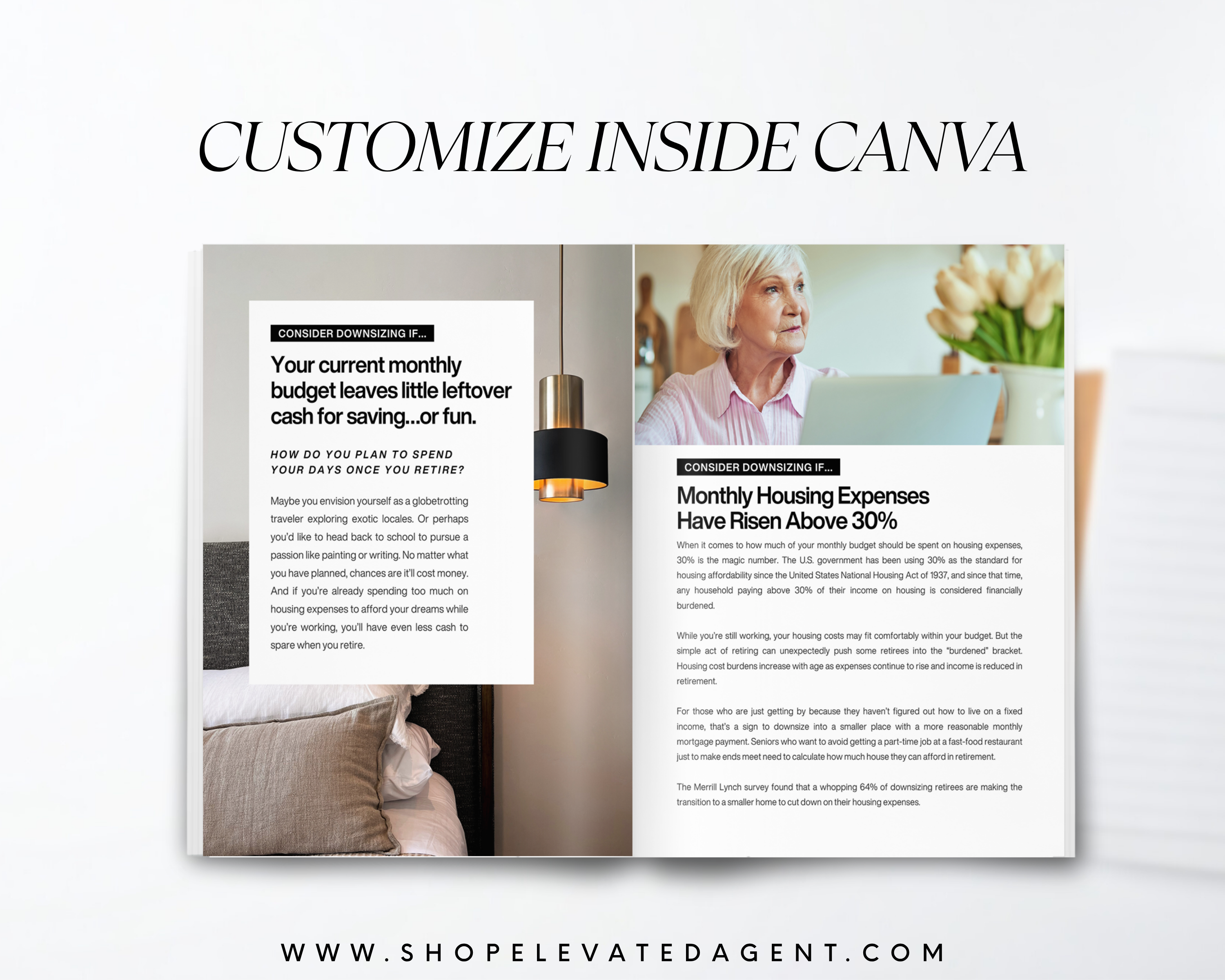 Downsizing Guide - Classic Design Style - Real Estate Templates