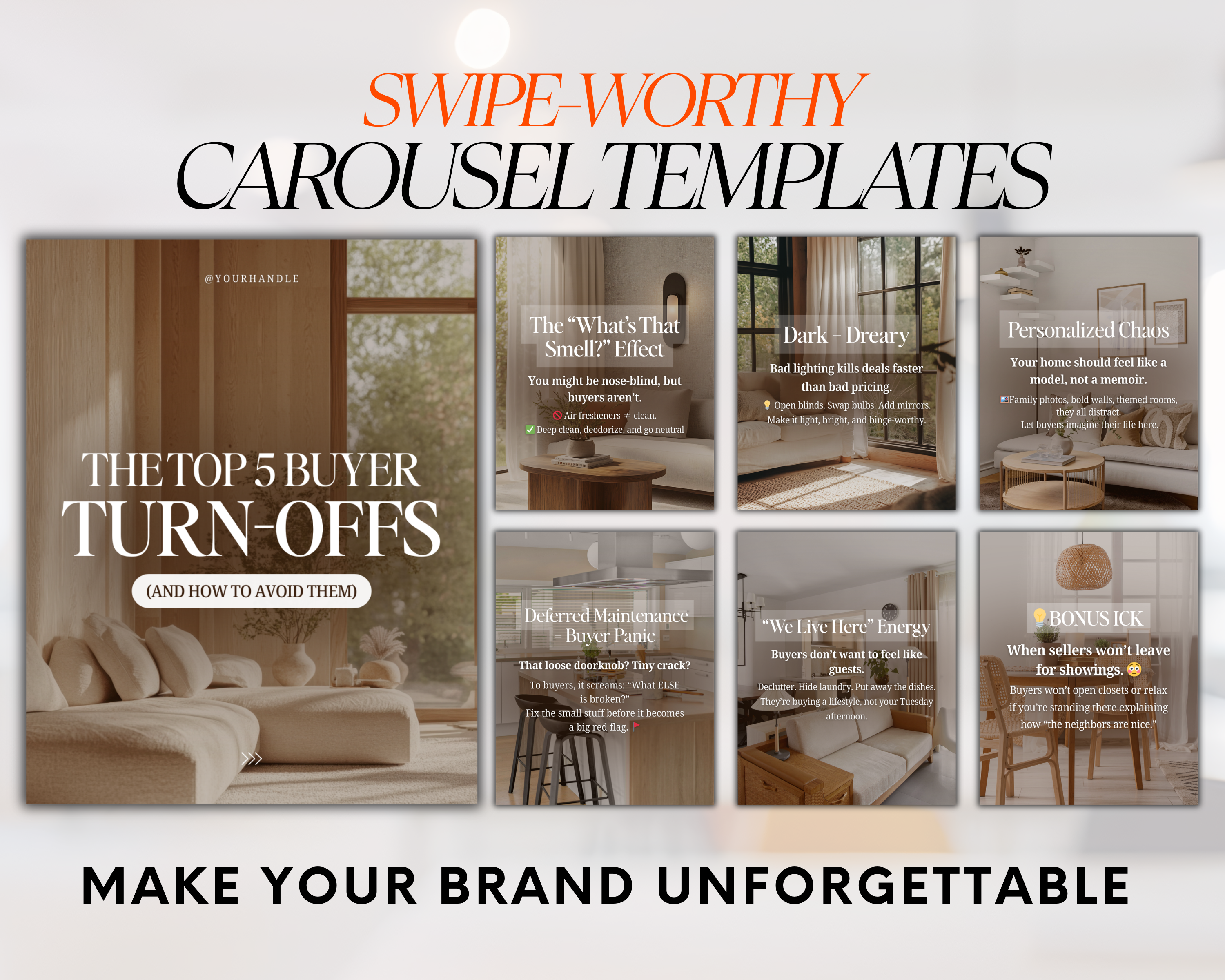 Social Media Posts Bundle - Natural Design Style Volume 2