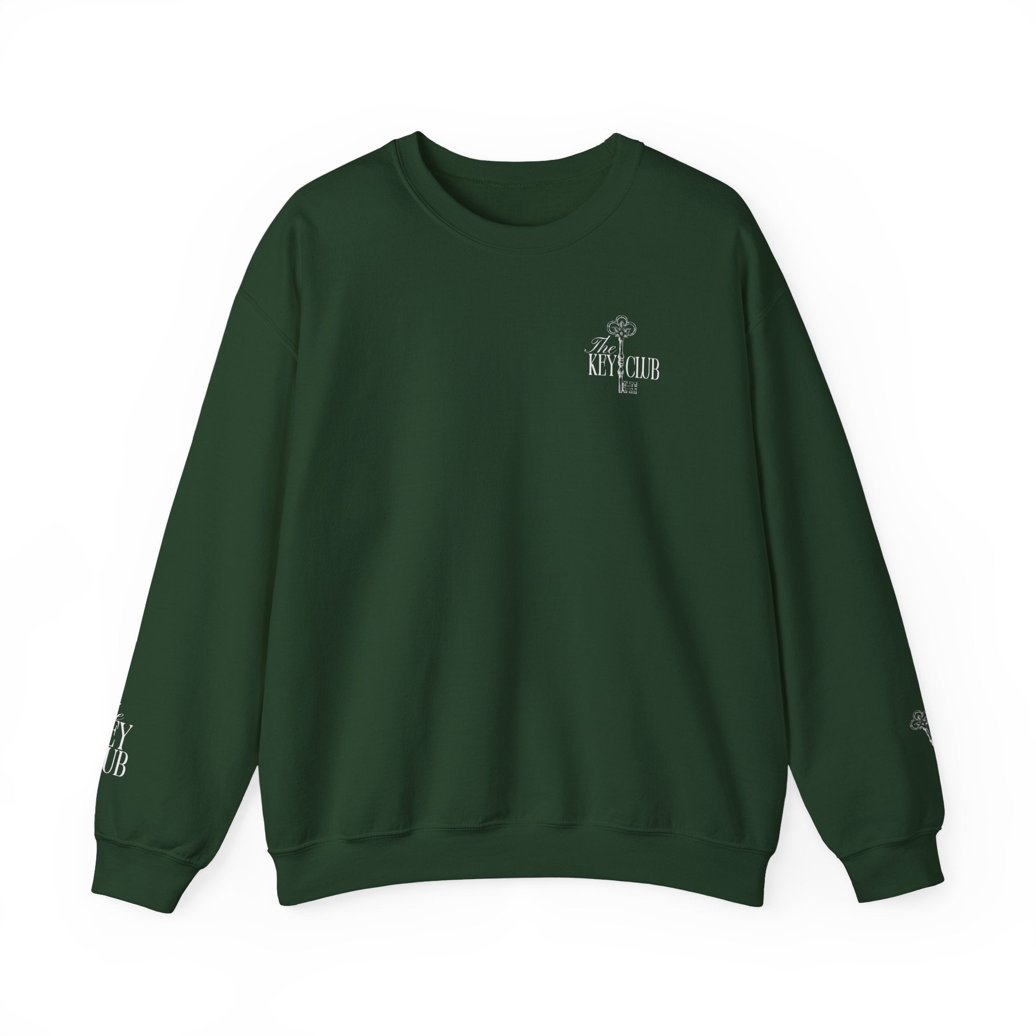 Key Club Vintage Key Crewneck Sweatshirt With Sleeves