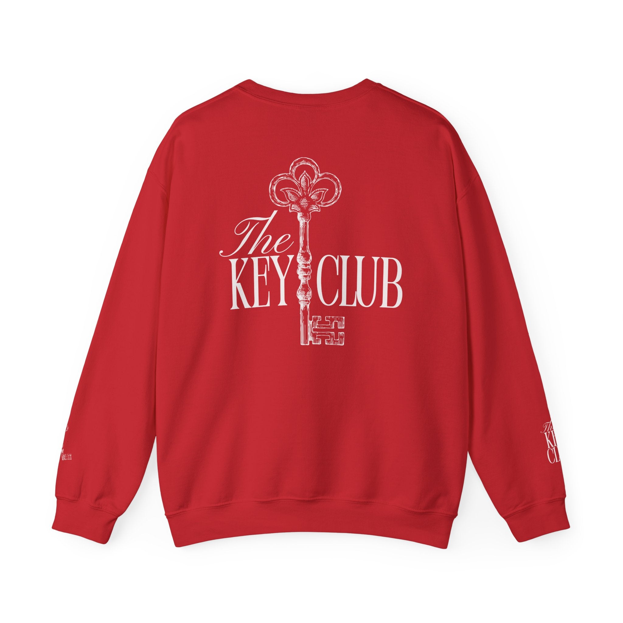 Key Club Vintage Key Crewneck Sweatshirt With Sleeves