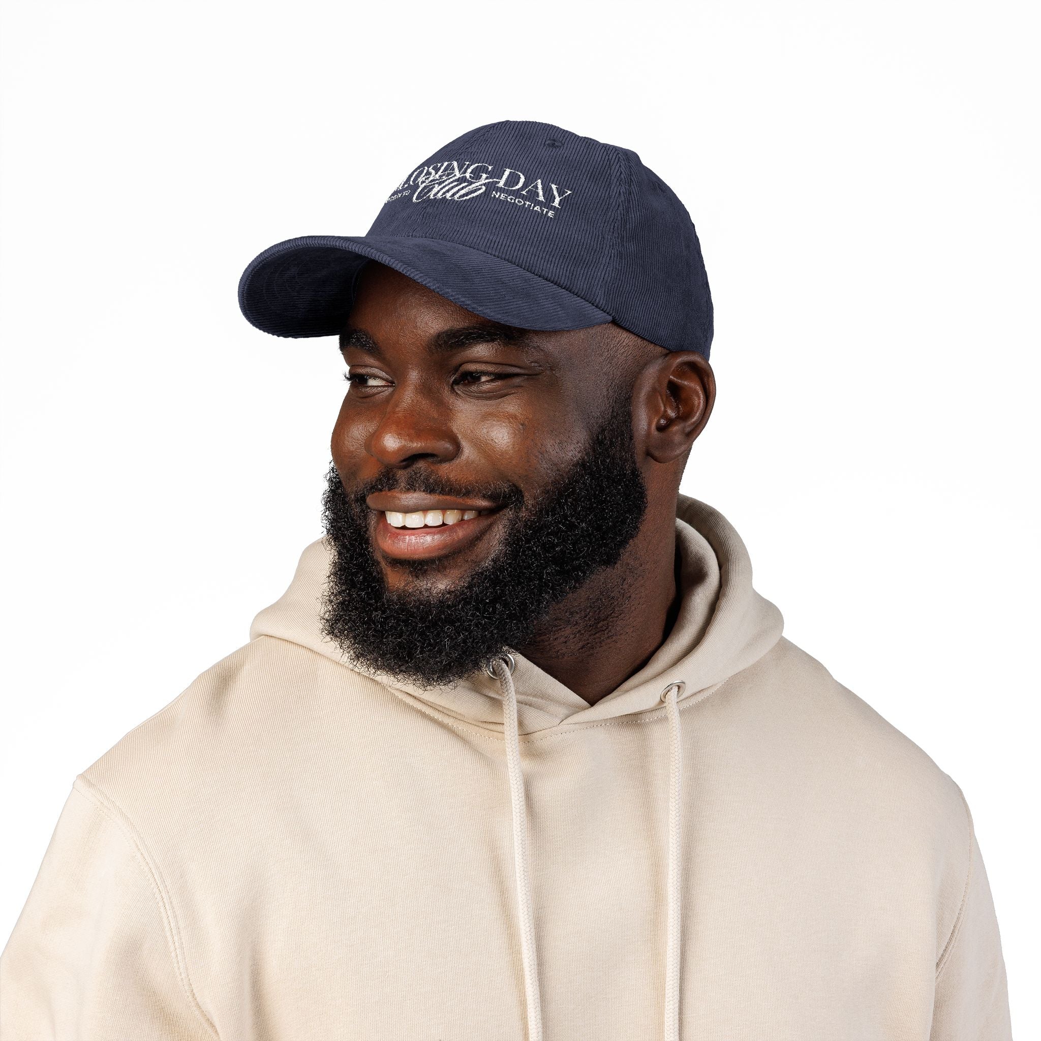 Closing Day Club Corduroy Cap — Vintage Embroidered Real Estate Closing Hat