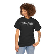 Listing Baddie Gothic Script White T-Shirt