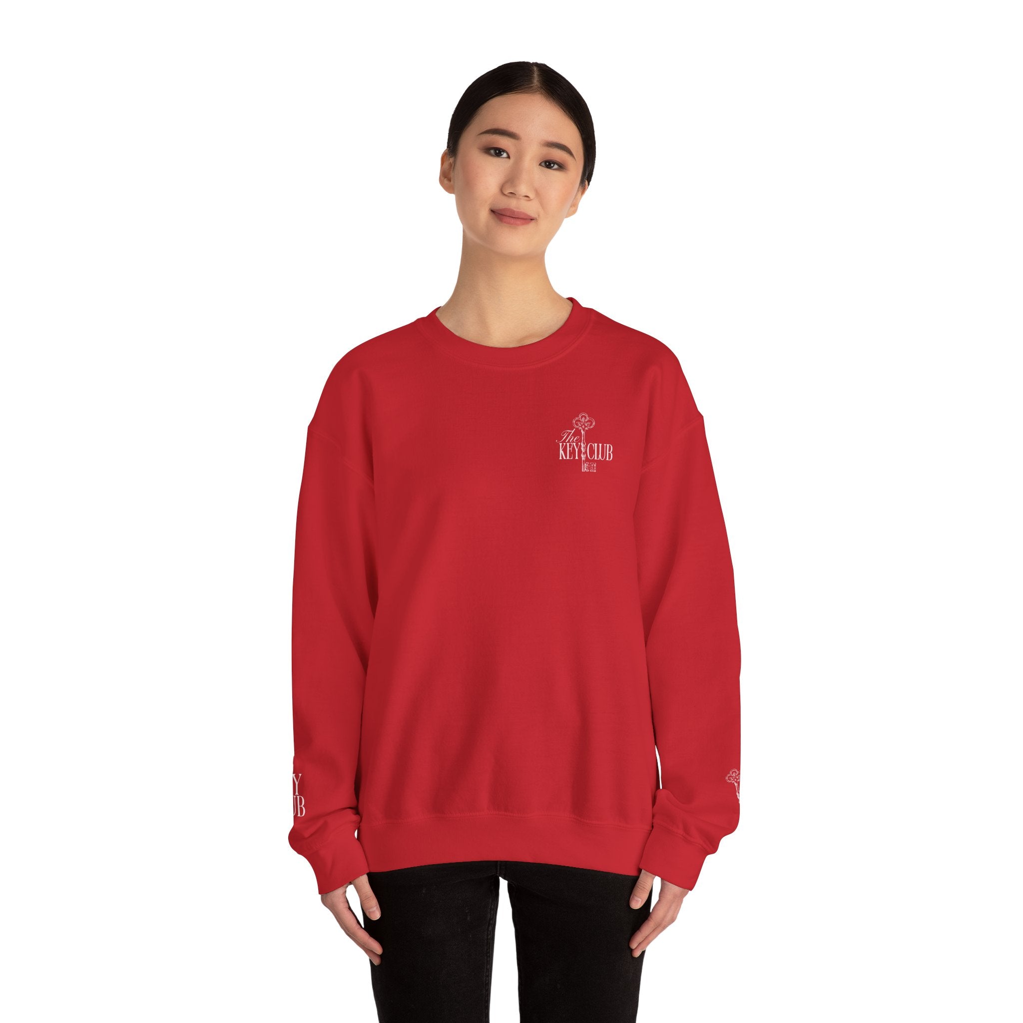 Key Club Vintage Key Crewneck Sweatshirt With Sleeves