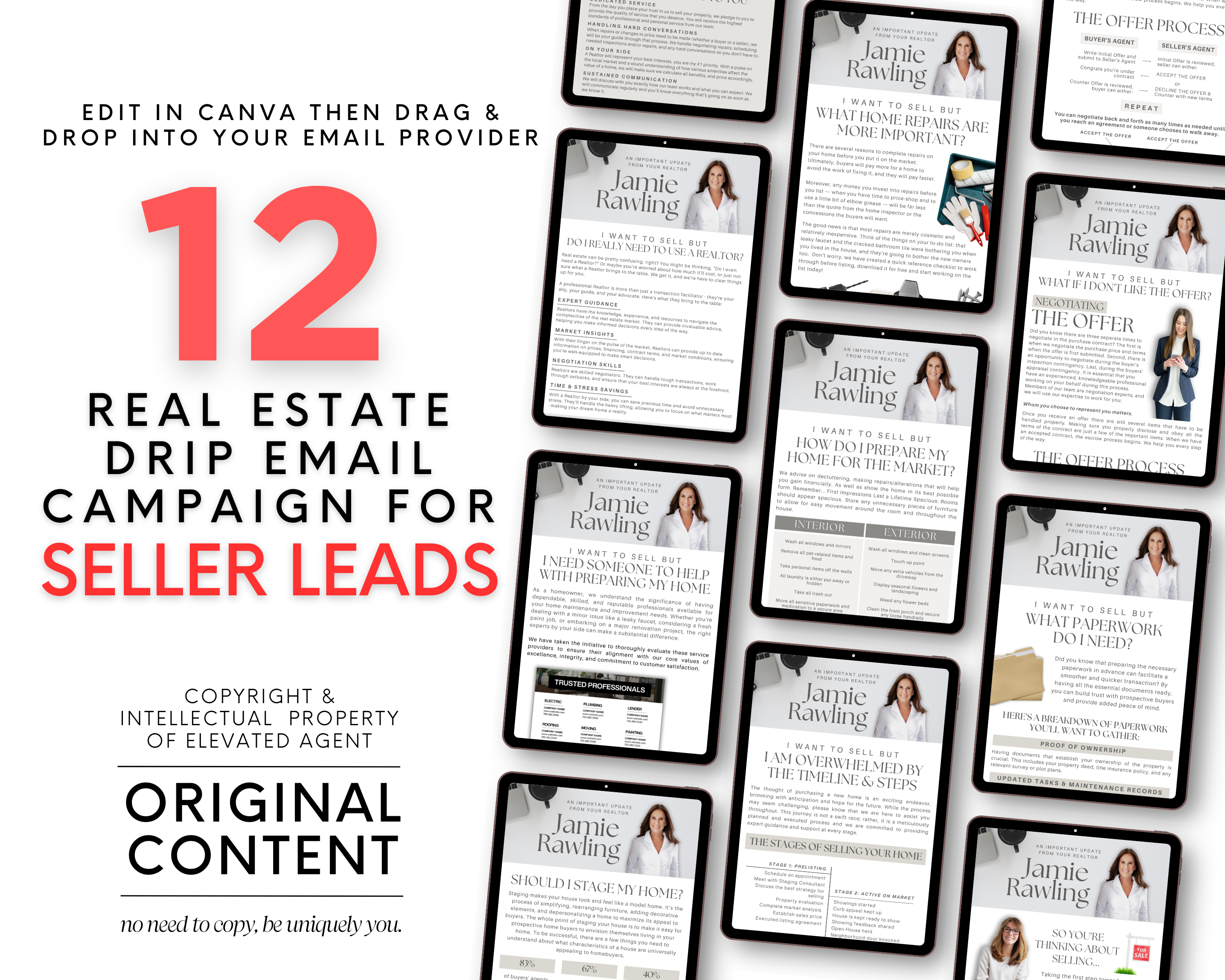 Home Seller Email Drip Campaign - Peaceful Design Style – Elevated Agent