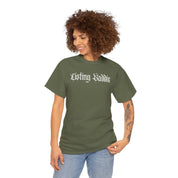 Listing Baddie Gothic Script White T-Shirt