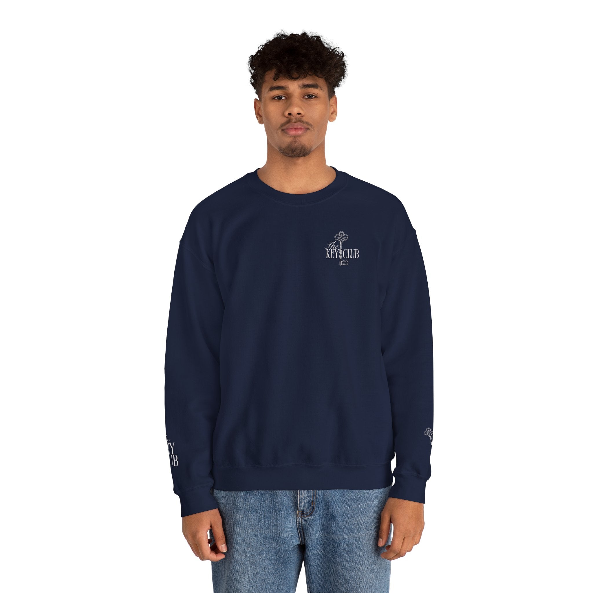 Key Club Vintage Key Crewneck Sweatshirt With Sleeves