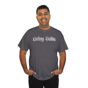 Listing Baddie Gothic Script White T-Shirt