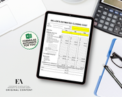 Sellers Estimated Closing Cost - Realtor Cost Spreadsheet