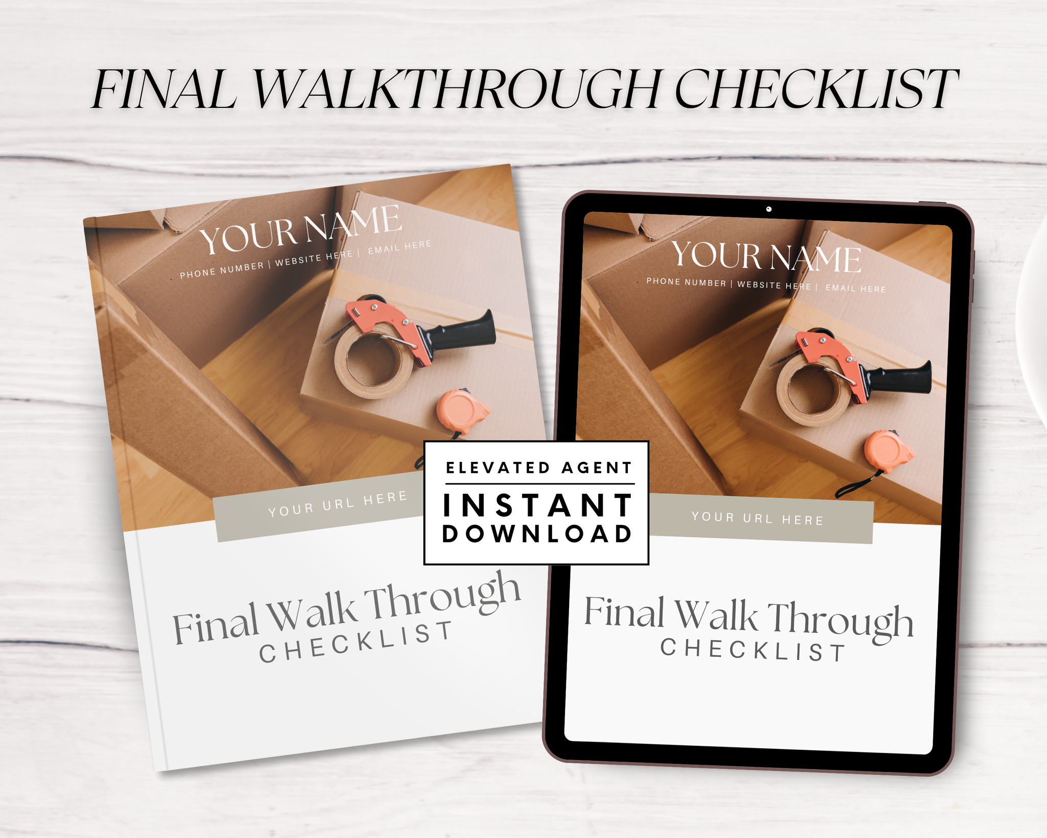 Walkthough Guid Designs Final Walkthrough Checklist - Peaceful Design Style – Elevated Agent