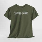 Listing Baddie Gothic Script White T-Shirt