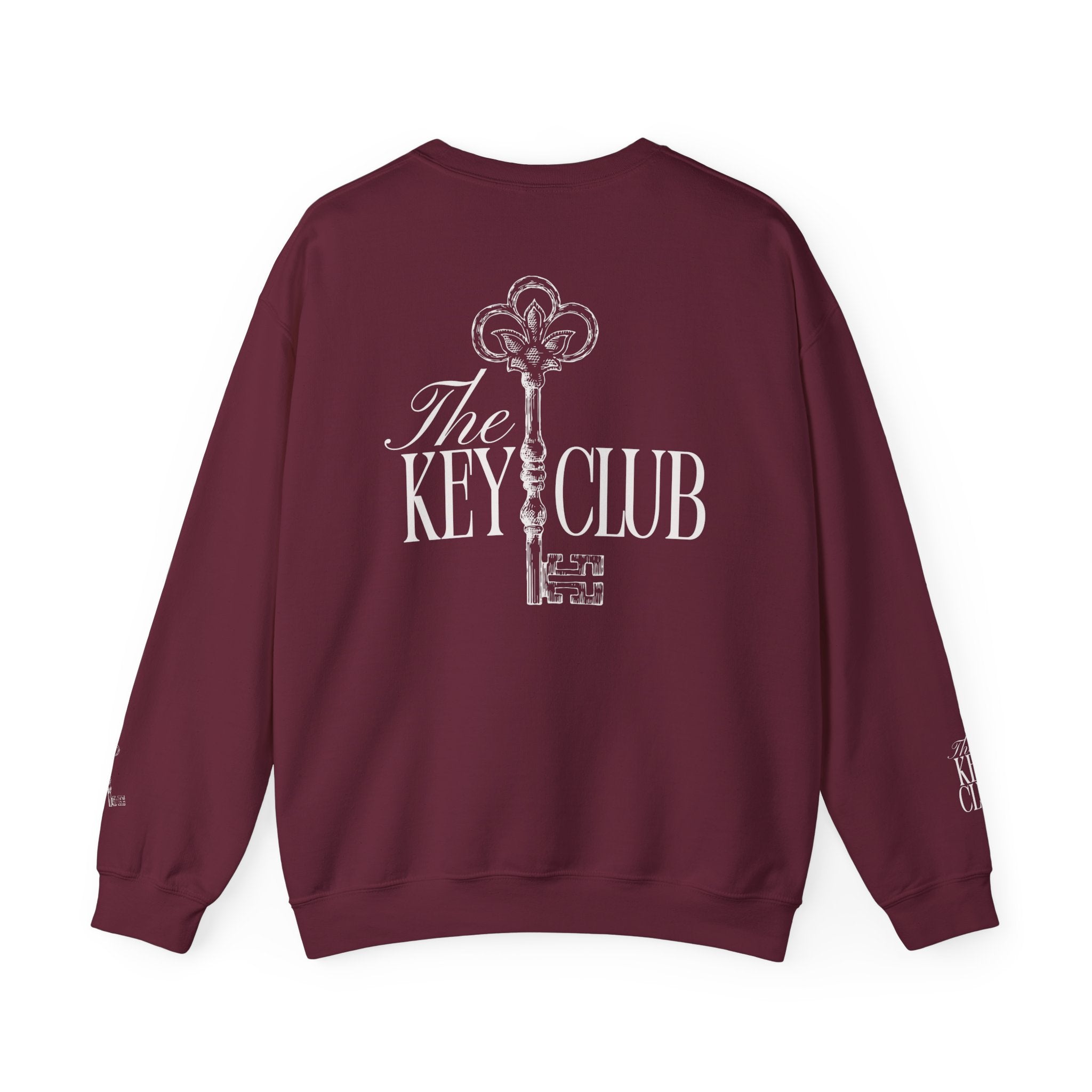 Key Club Vintage Key Crewneck Sweatshirt With Sleeves