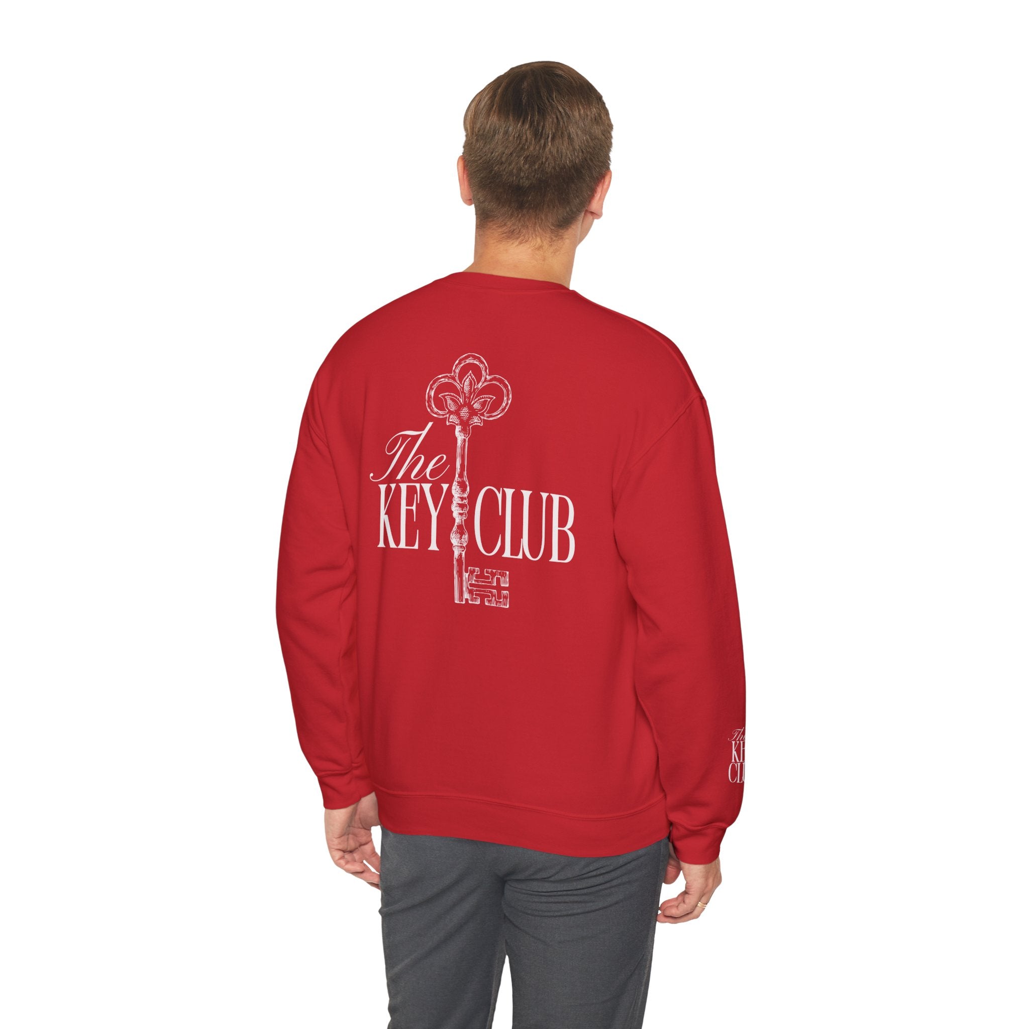 Key Club Vintage Key Crewneck Sweatshirt With Sleeves