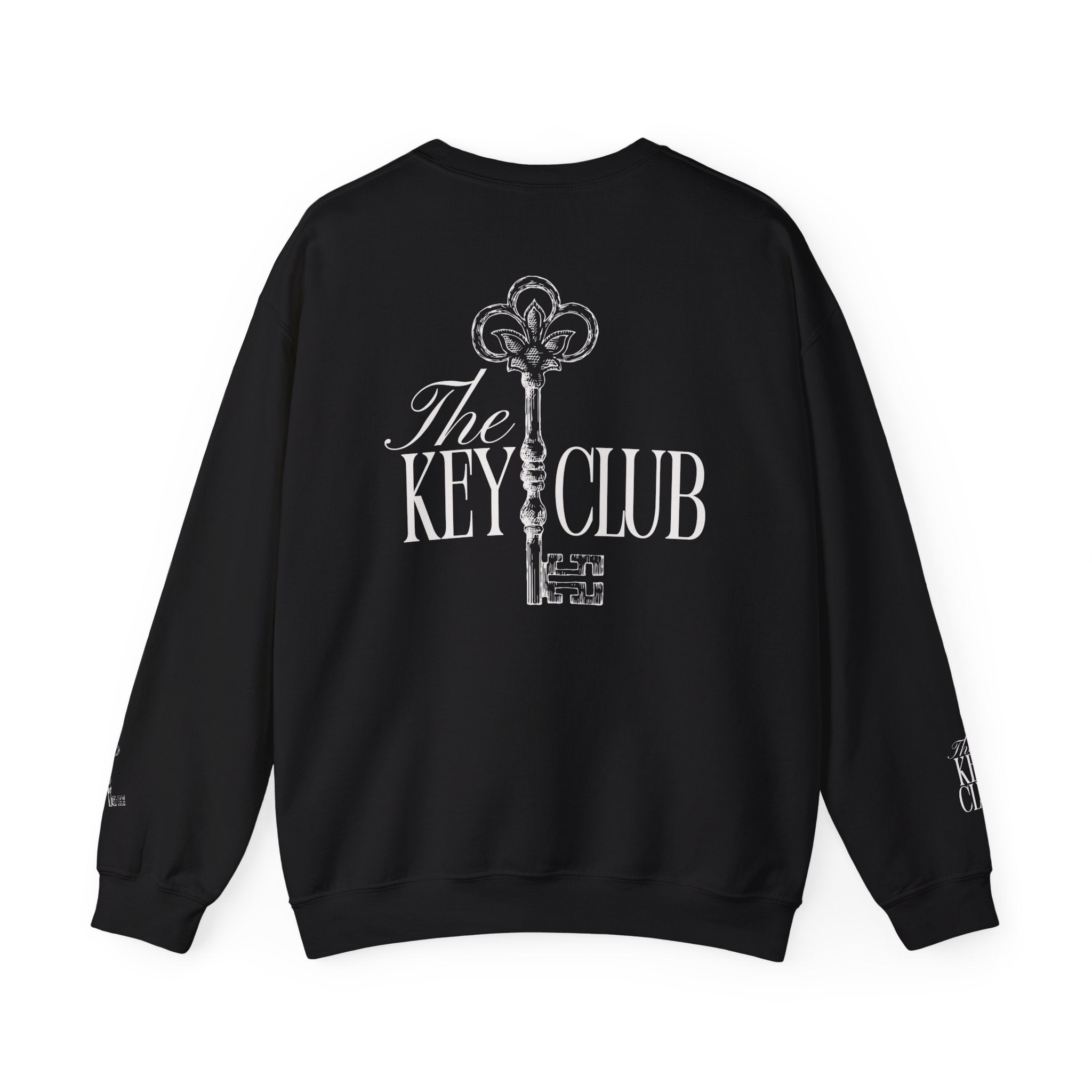 Key Club Vintage Key Crewneck Sweatshirt With Sleeves