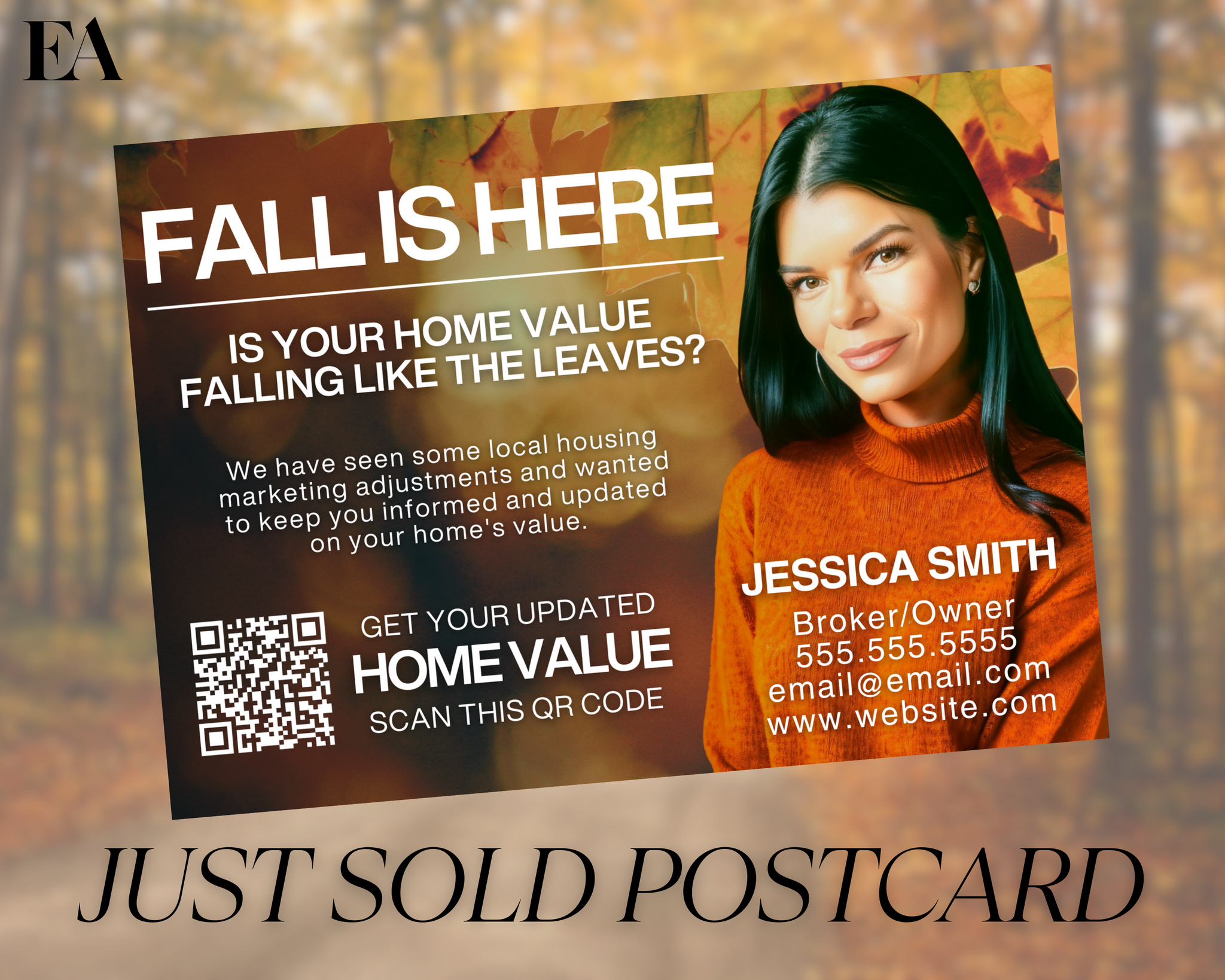 Real Estate Fall CMA Postcard – Elevated Agent