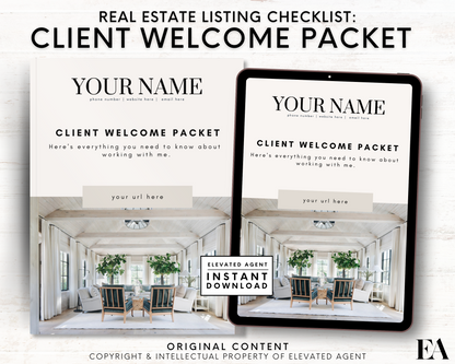 Real Estate New Client Packet