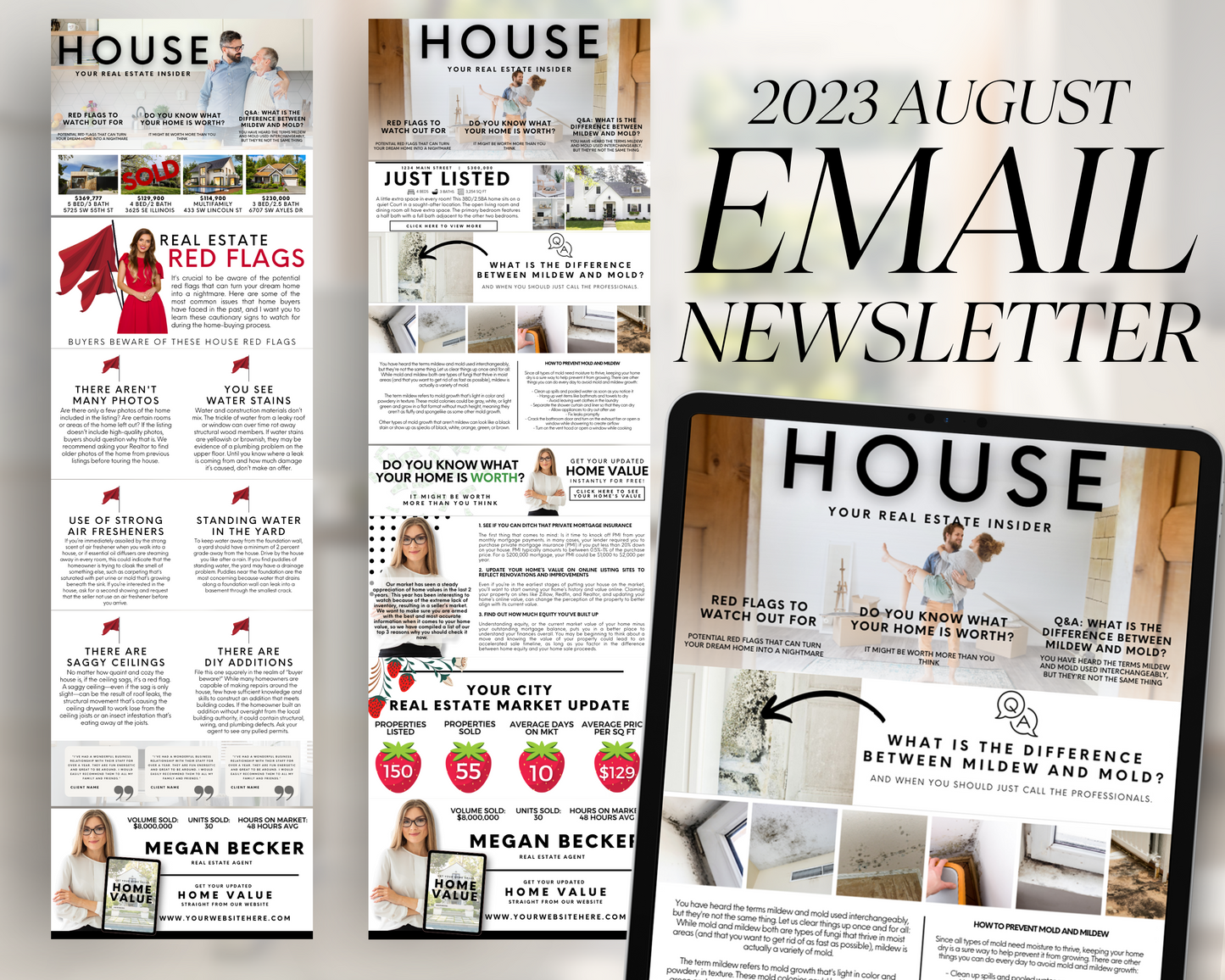 August 2023 Email Newsletter - Real Estate Marketing Templates