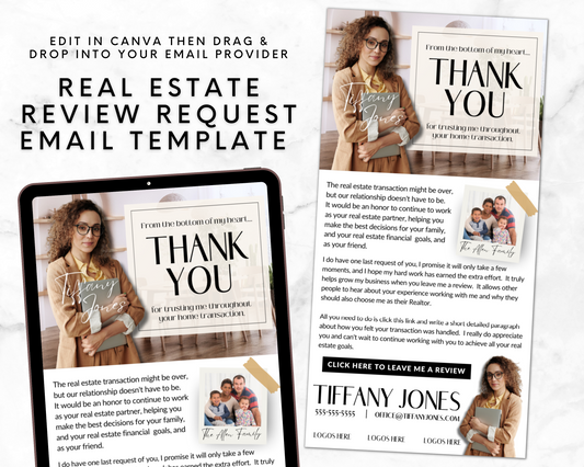 Real Estate Template Real Estate Email Template Realtor Email Template Review Template MailChimp Template Real Estate Email Client Review Real Estate Testimony