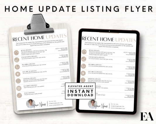 Real Estate Home Update Flyer - Peaceful Design Style