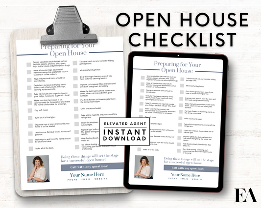 Open House Checklist - Real Estate Template