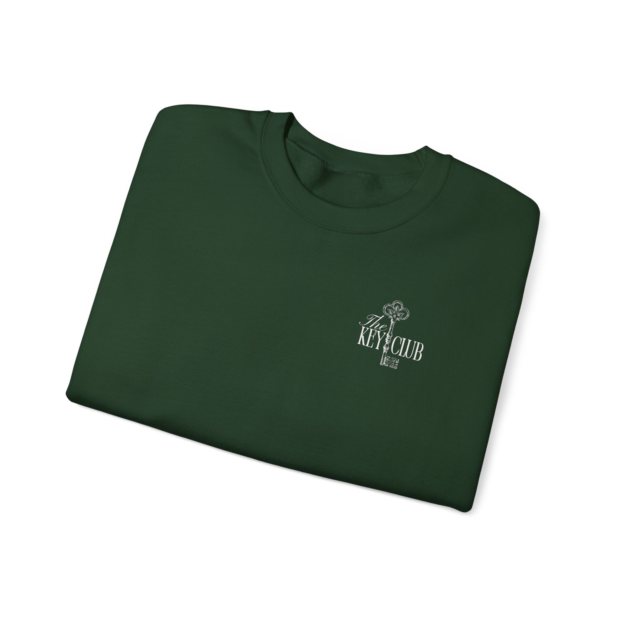 Key Club Vintage Key Crewneck Sweatshirt With Sleeves