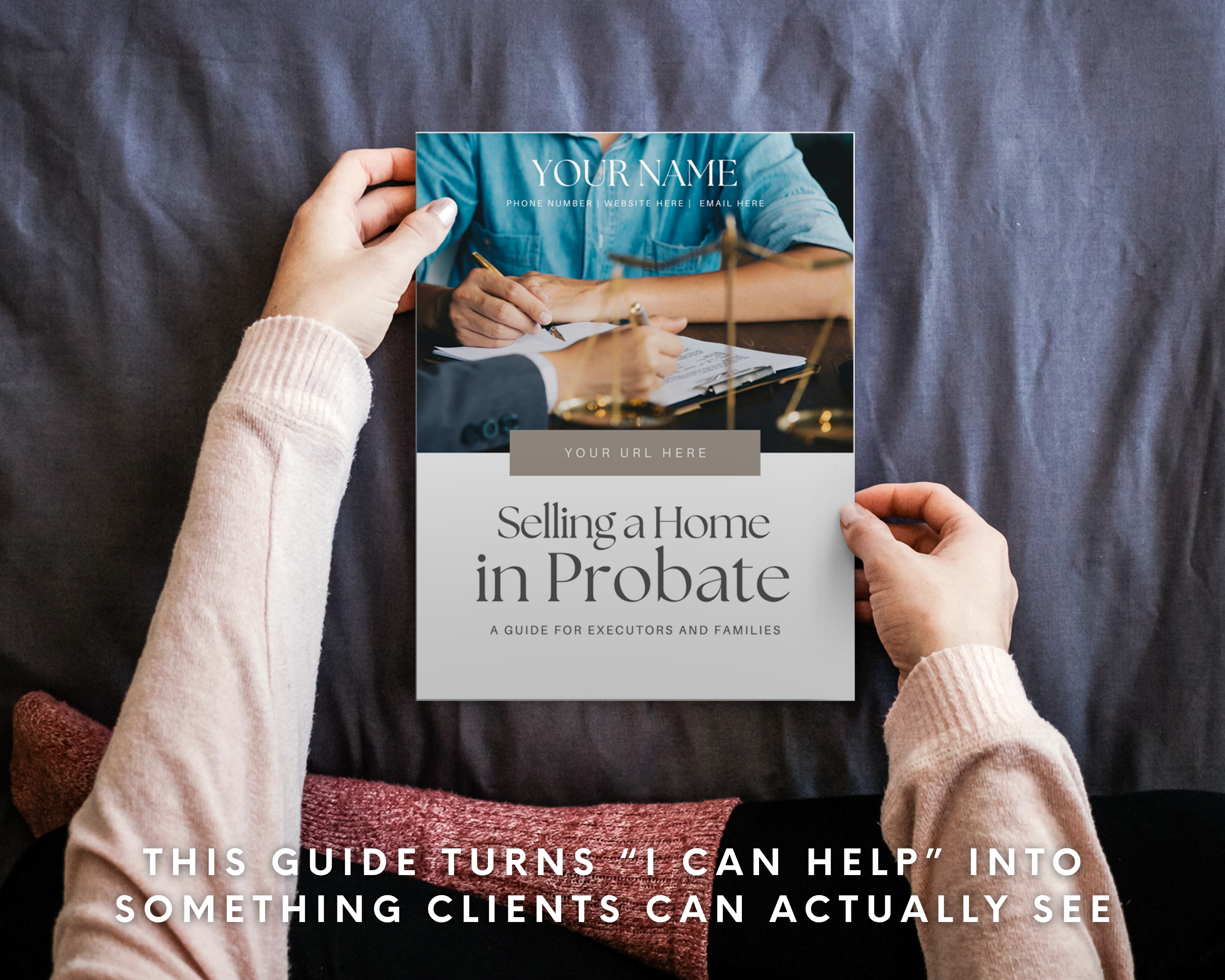 Probate Guide Template - Peaceful Design Style
