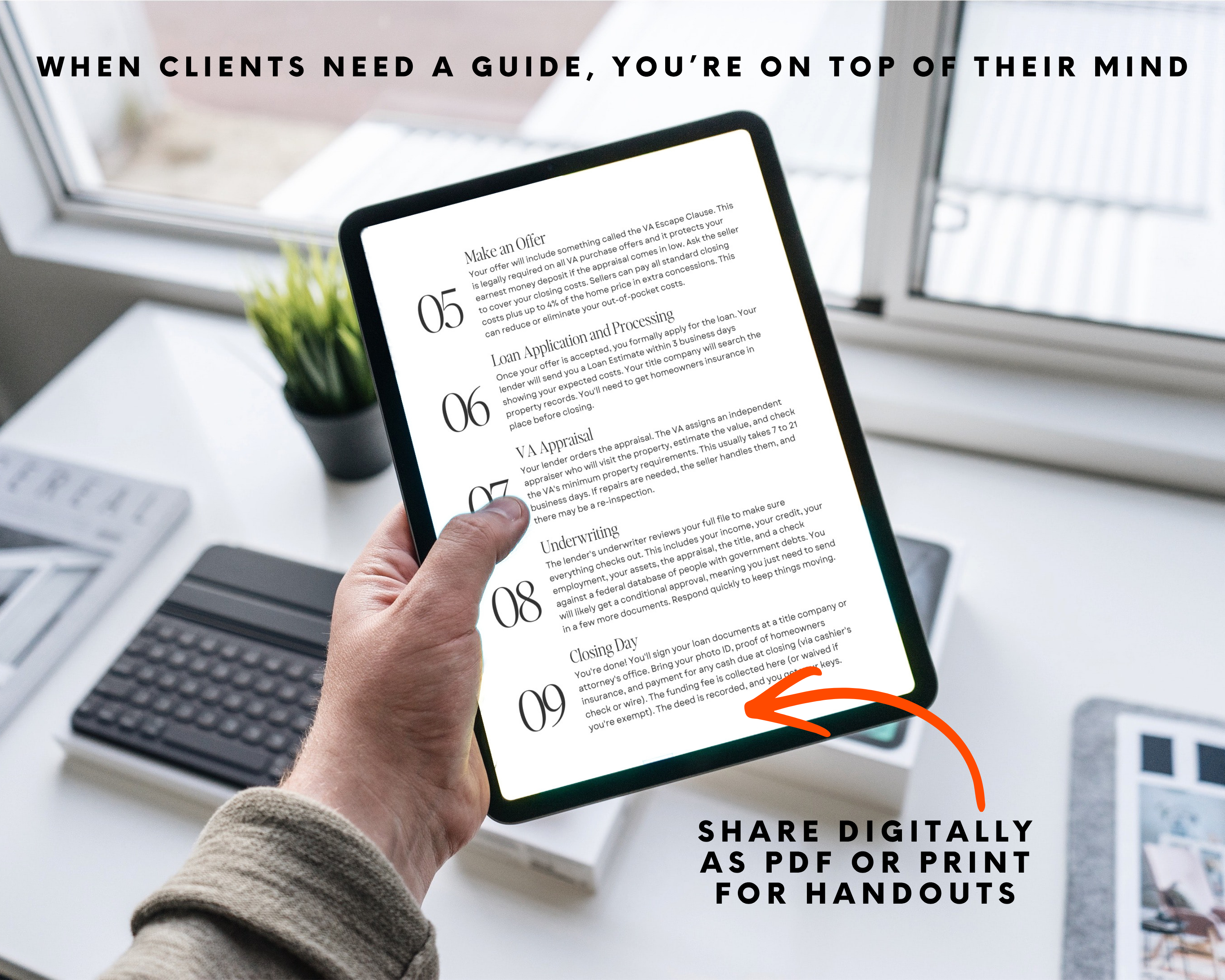 Real Estate VA Homebuyer Guide Template - Veterans Affairs
