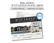 Just Listed Postcard - Real Estate Template