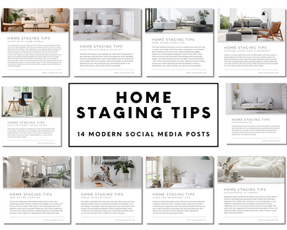 Home Staging Social Media Post, Real Estate Marketing, Realtor Social Media, Real Estate Staging, Realtor Instagram Post, Home Staging Guide