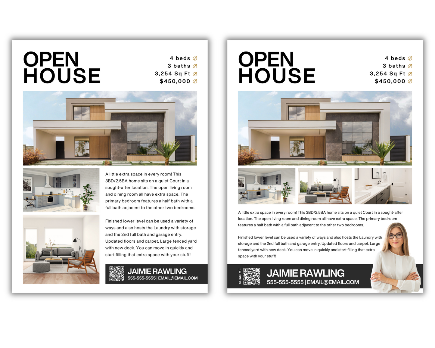 Real Estate New Listing Flyer, Open House Flyer, Real Estate Template, Real Estate Marketing, Real Estate Flyer, Just Listed, Canva Template