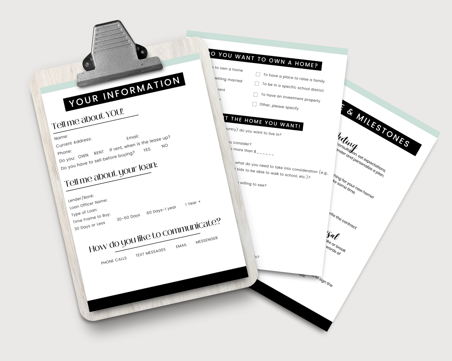 Real Estate Client Onboarding Packet, Real Estate Template, New Client Welcome Packet, Real Estate Flyer, Home Buyer Packet, Canva Template 
