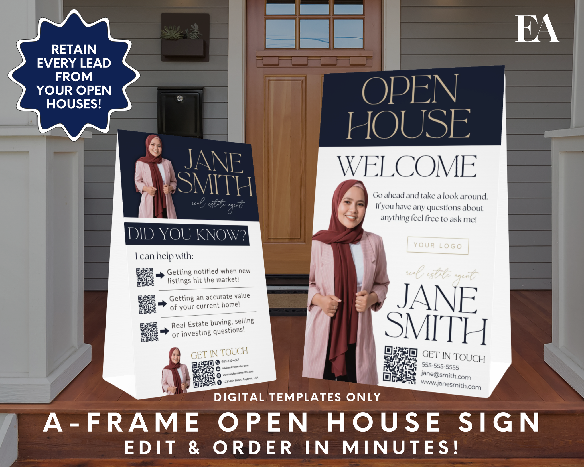 Open House A-Frame Sign 1 – Elevated Agent