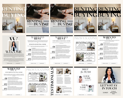 Renting vs. Buying Packet - Real Estate Templates