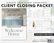 Welcome Home Closing Packet - Peaceful Design Style