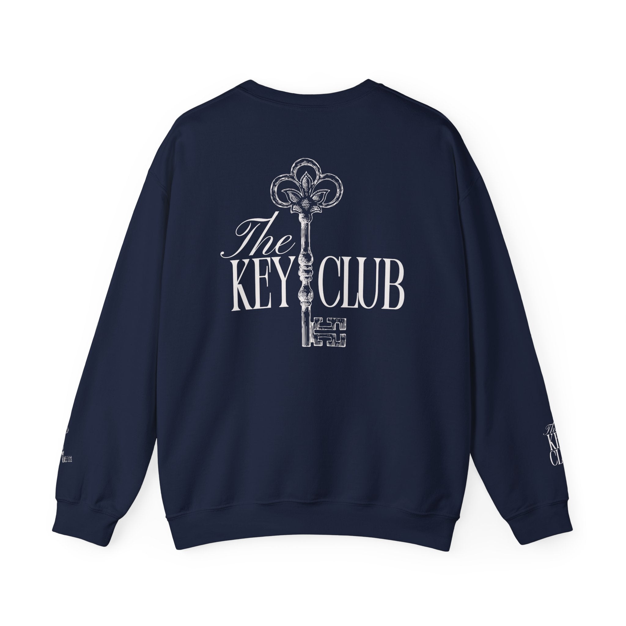 Key Club Vintage Key Crewneck Sweatshirt With Sleeves