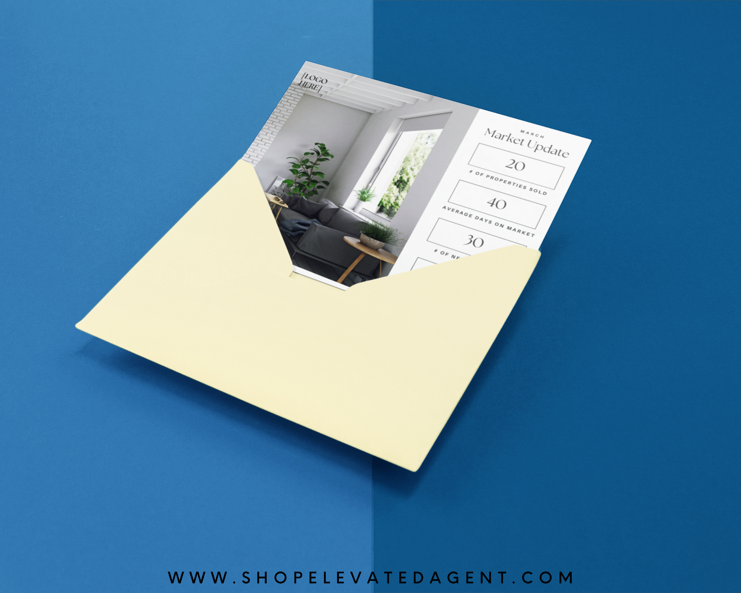 Market Update Postcard - Peaceful Design Style